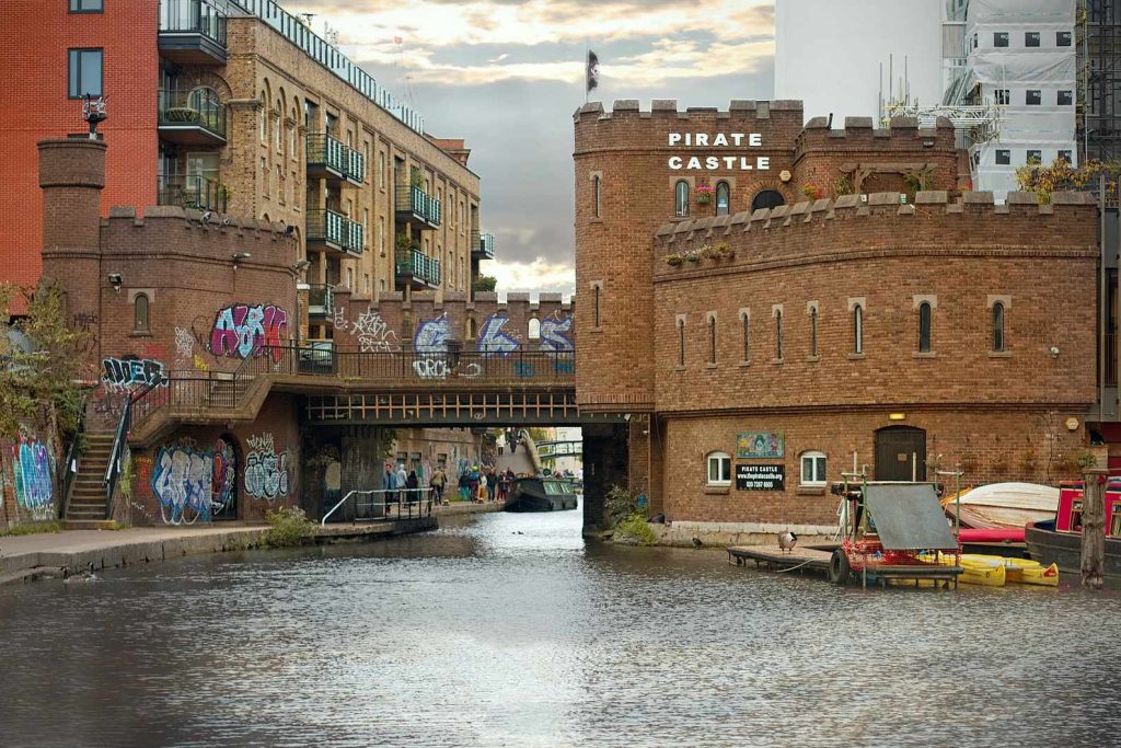 The Pirate Castle in Camden, home to paddleboarding London