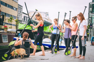 Paddleboarding London at Paddington Basin Paddleboarding London at Paddington Basin